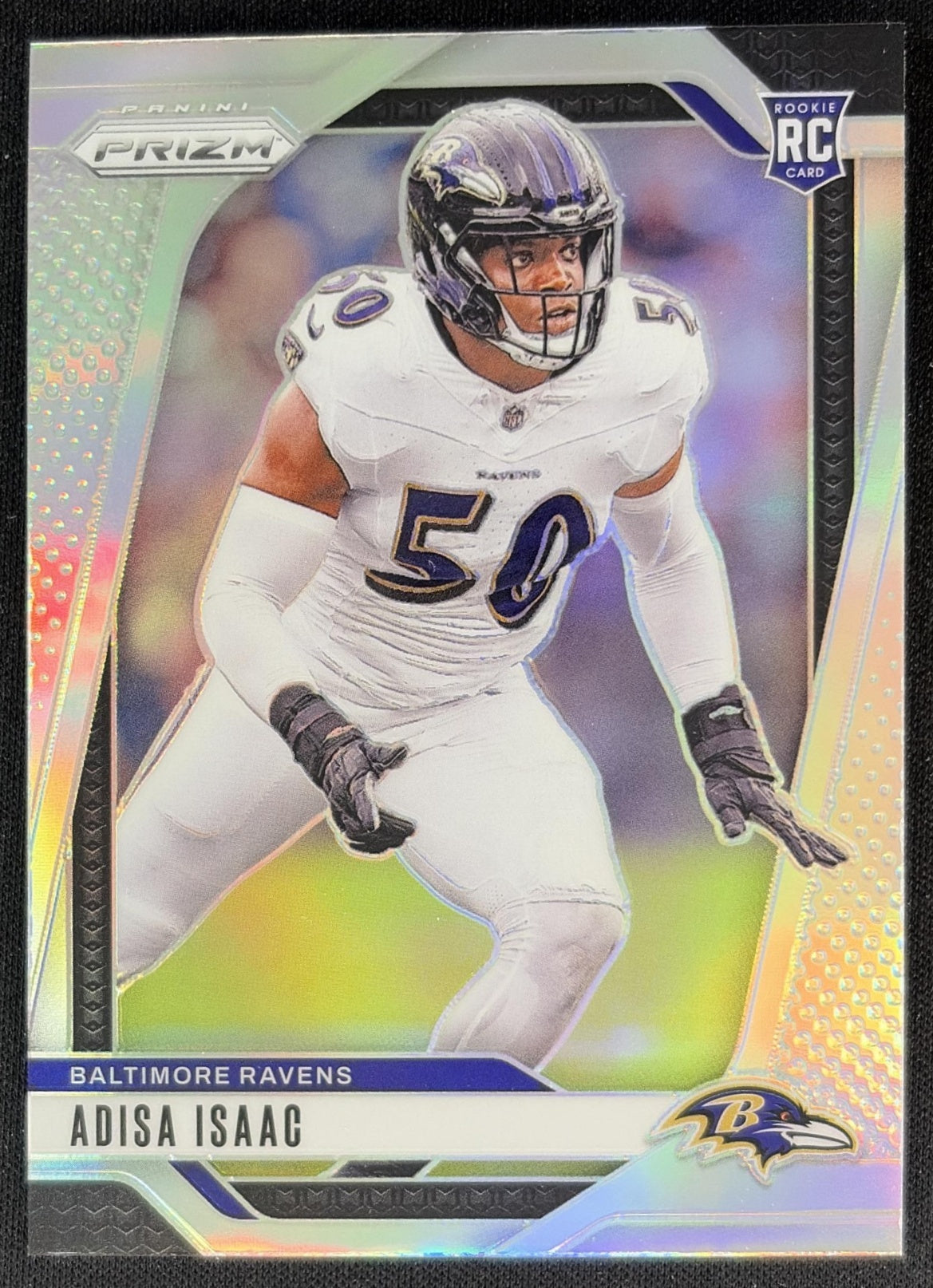 Adisa Isaac 2024 Panini Prizm Silver Ravens Front