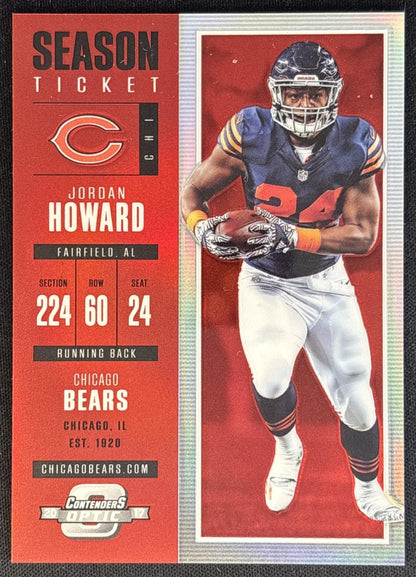 Jordan Howard 2018 Panini Contenders Optic Red /199 Bears