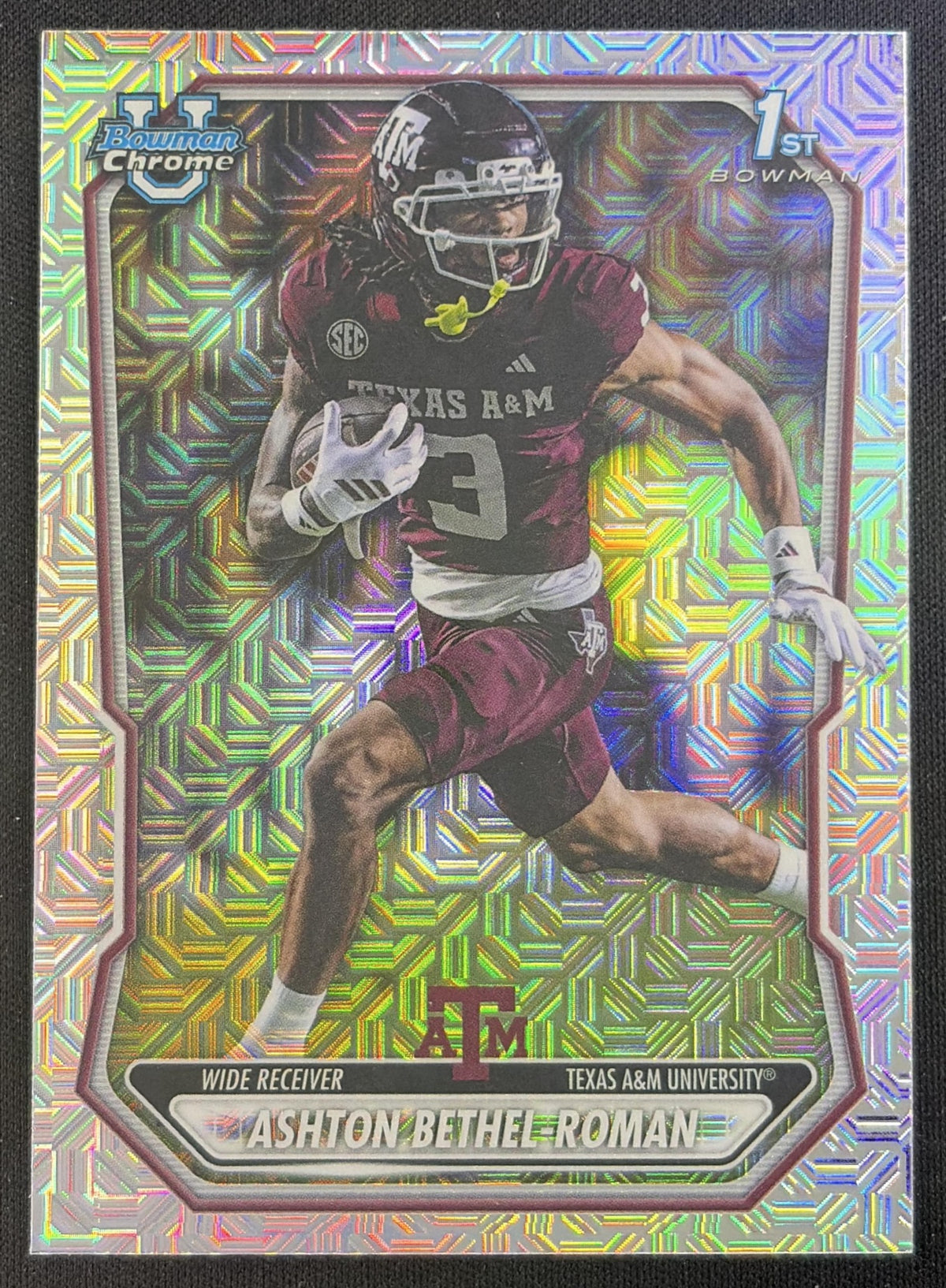 Ashton Bethel-Roman 2026 Bowman Chrome Prospects Mojo Refractor Aggies