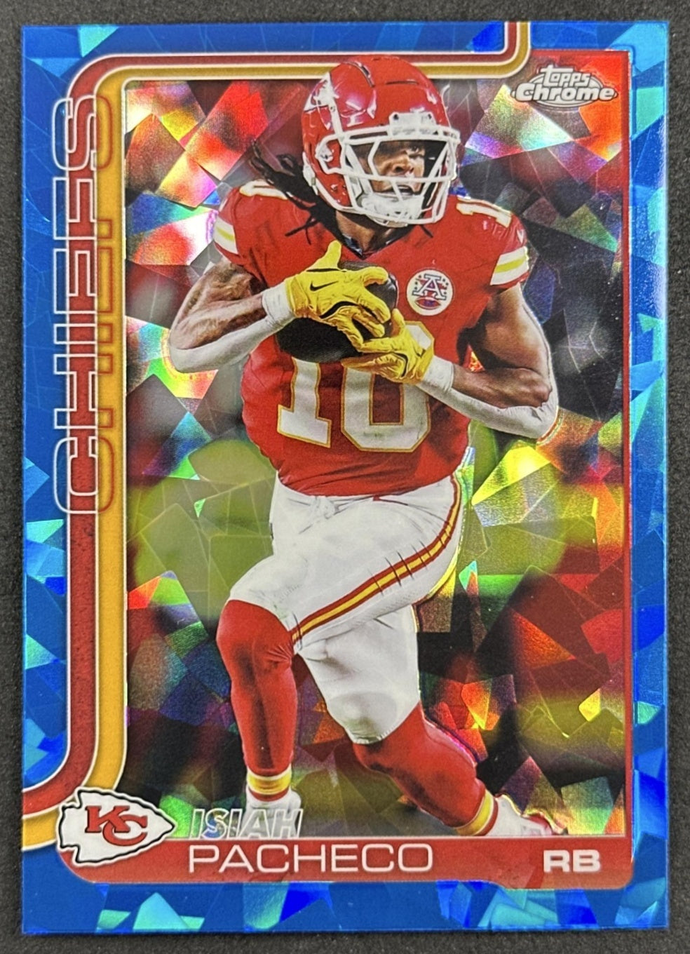 Isiah Pacheco 2025 Topps Chrome Sapphire Chiefs