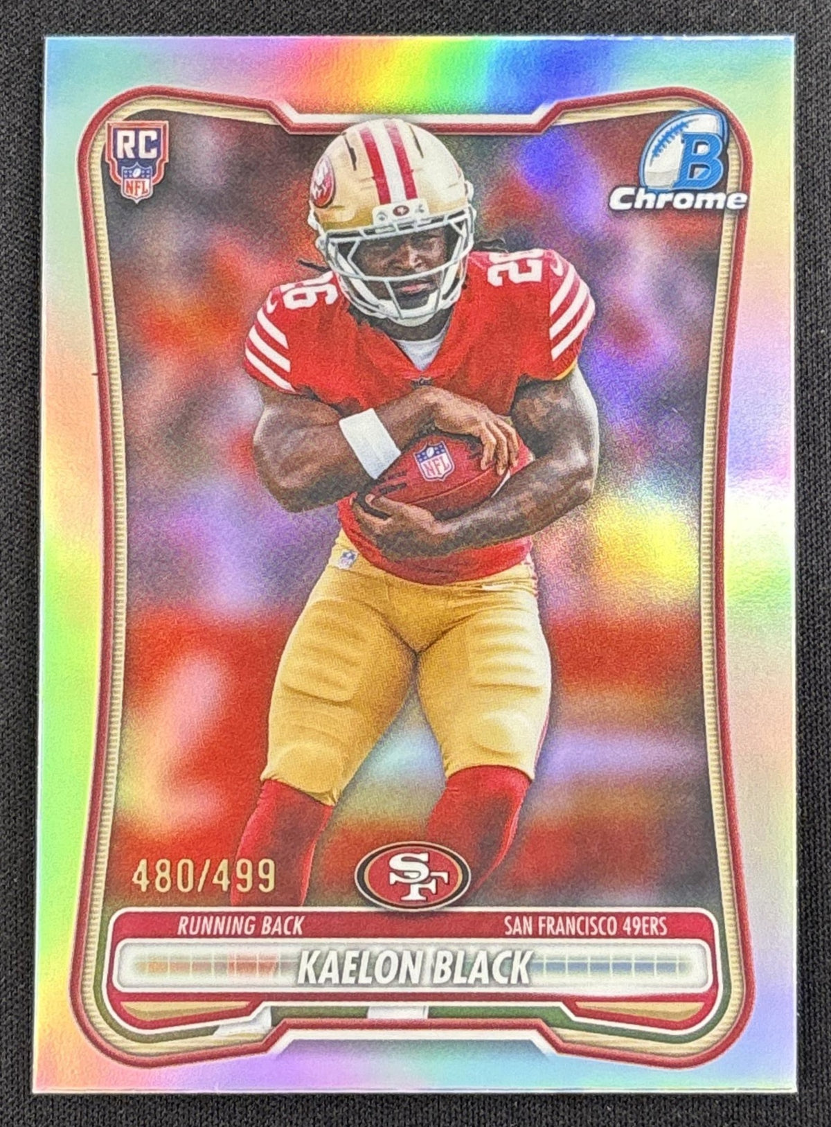 Kaelon Black 2026 Bowman Chrome NFL Refractor /499 49ers