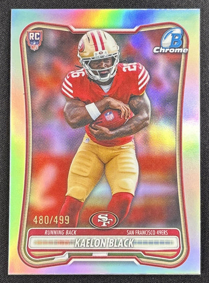 Kaelon Black 2026 Bowman Chrome NFL Refractor /499 49ers