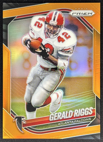 Gerald Riggs 2025 Panini Prizm Orange /249 Falcons Sports Trading Card