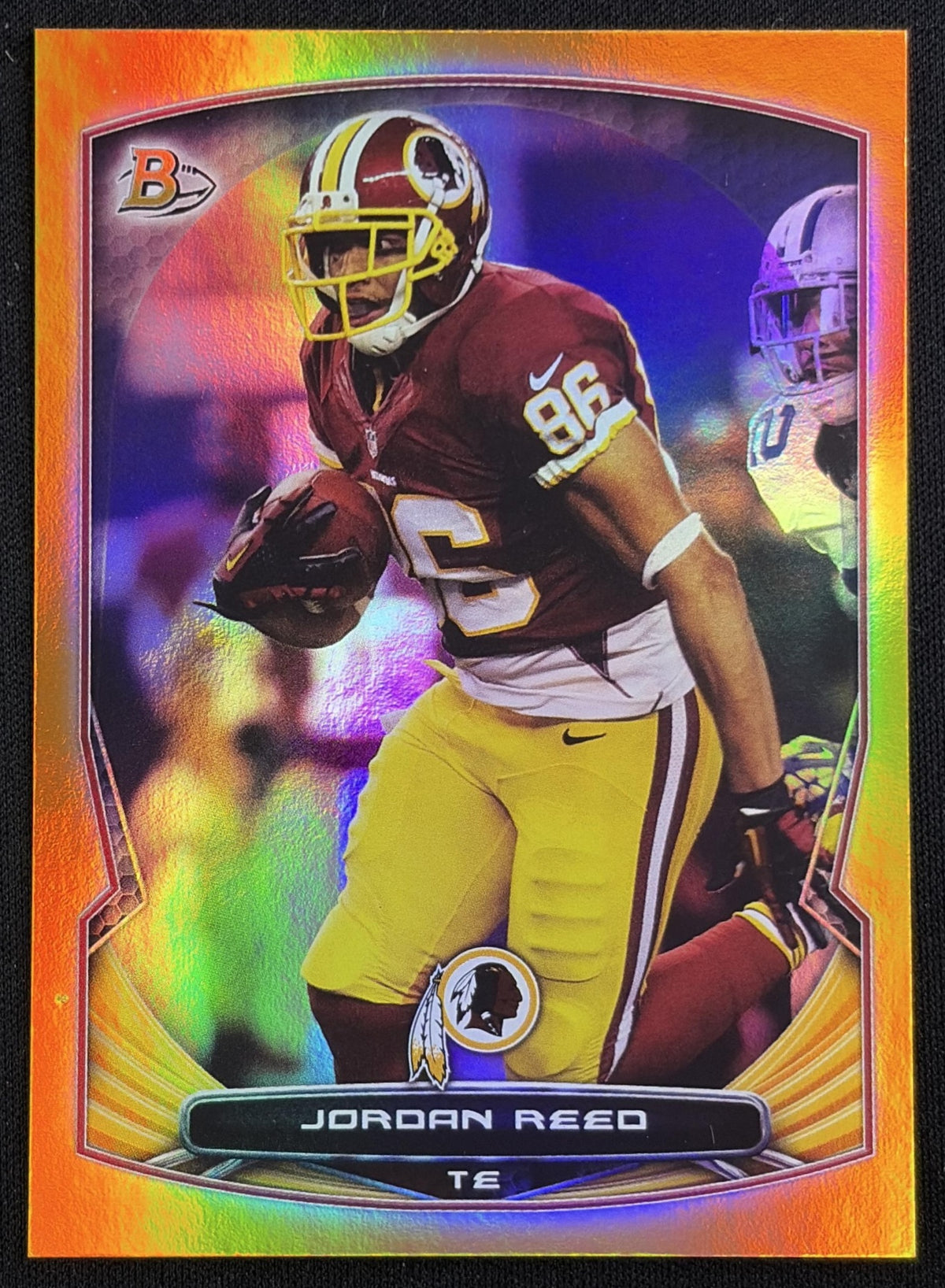 Jordan Reed 2014 Bowman Veterans Orange /50 Redskins Sports Trading Card