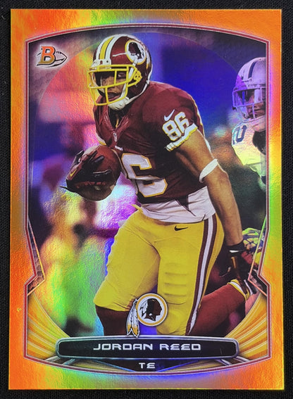 Jordan Reed 2014 Bowman Veterans Orange /50 Redskins Sports Trading Card
