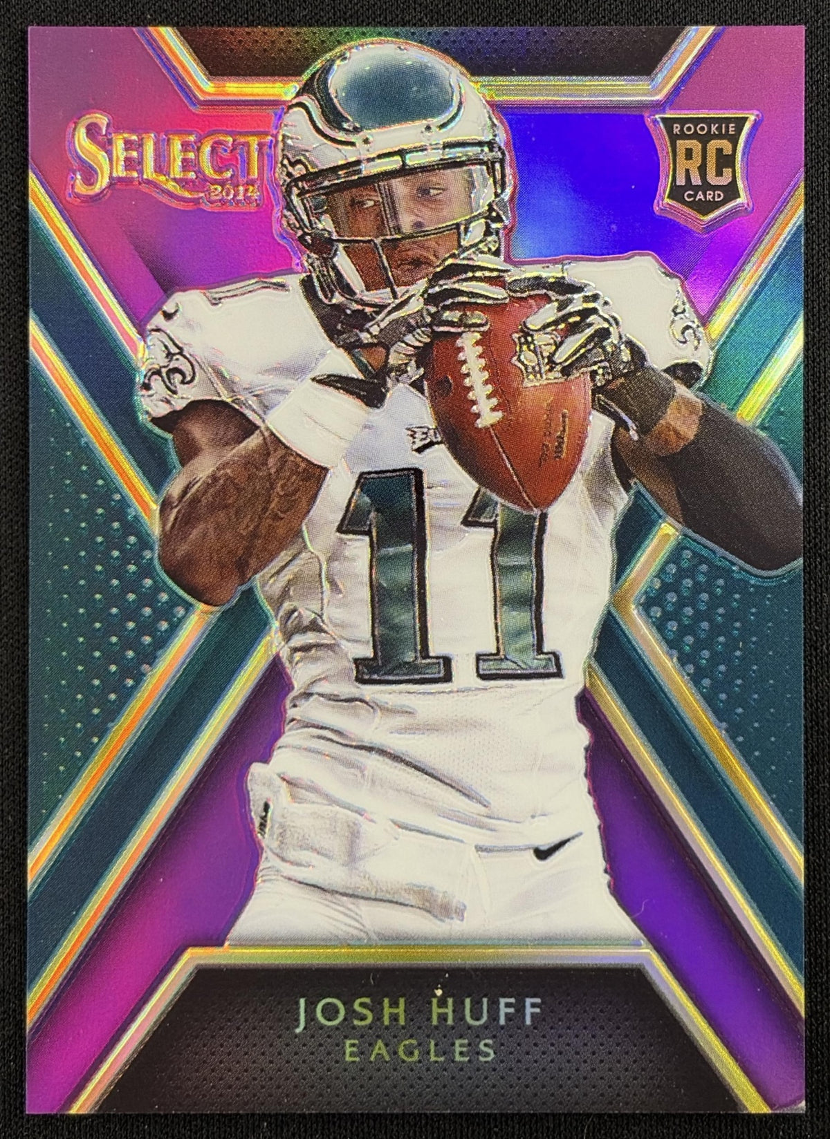 Josh Huff 2014 Panini Select Prizm Purple /25 Eagles
