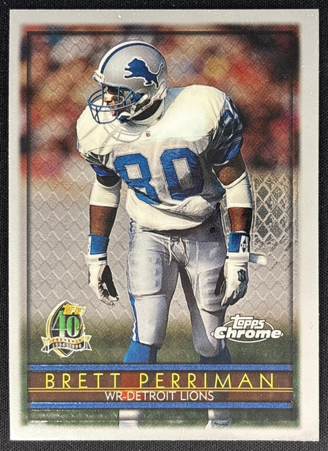 Brett Perriman 1996 Topps Chrome Lions Sports Trading Cards