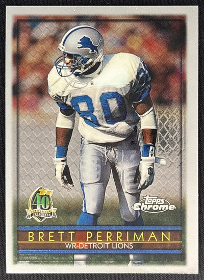 Brett Perriman 1996 Topps Chrome Lions Sports Trading Cards