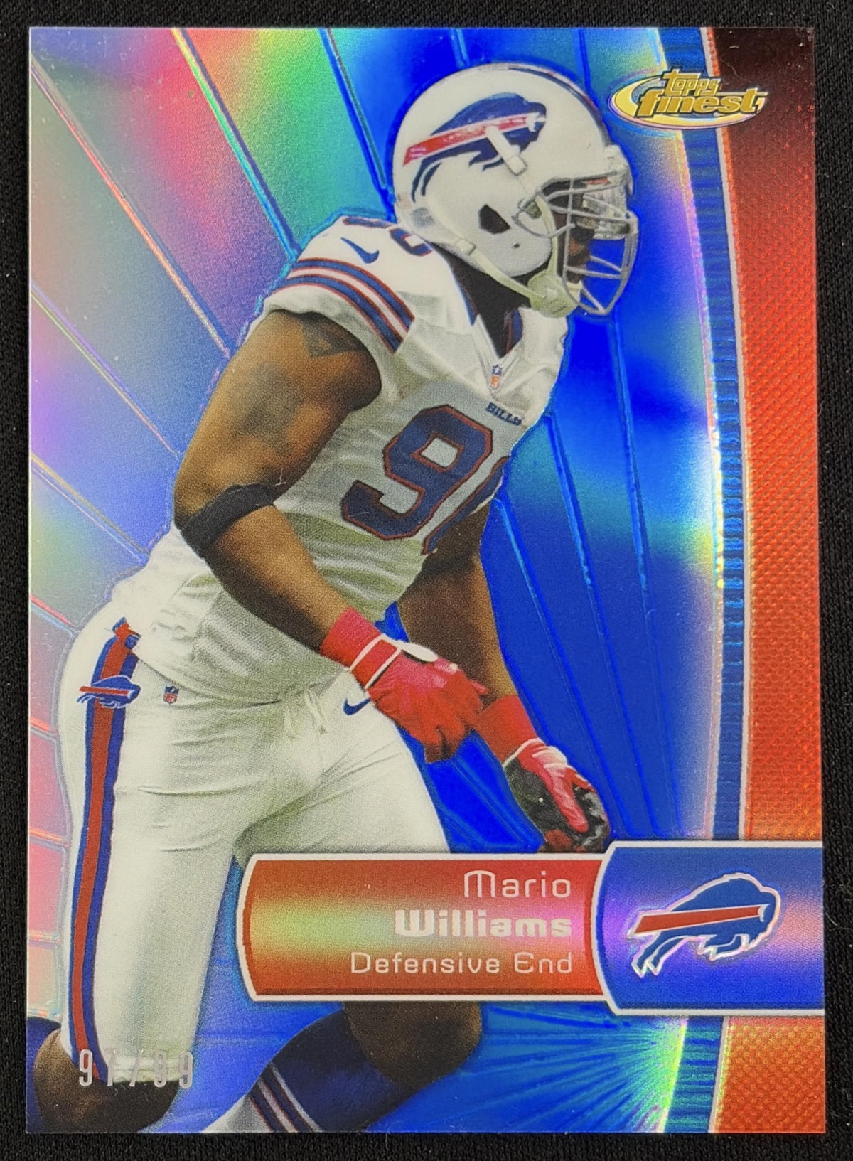 Mario Williams 2012 Topps Finest Blue Refractors /99 Bills Default Title Sports Trading Card