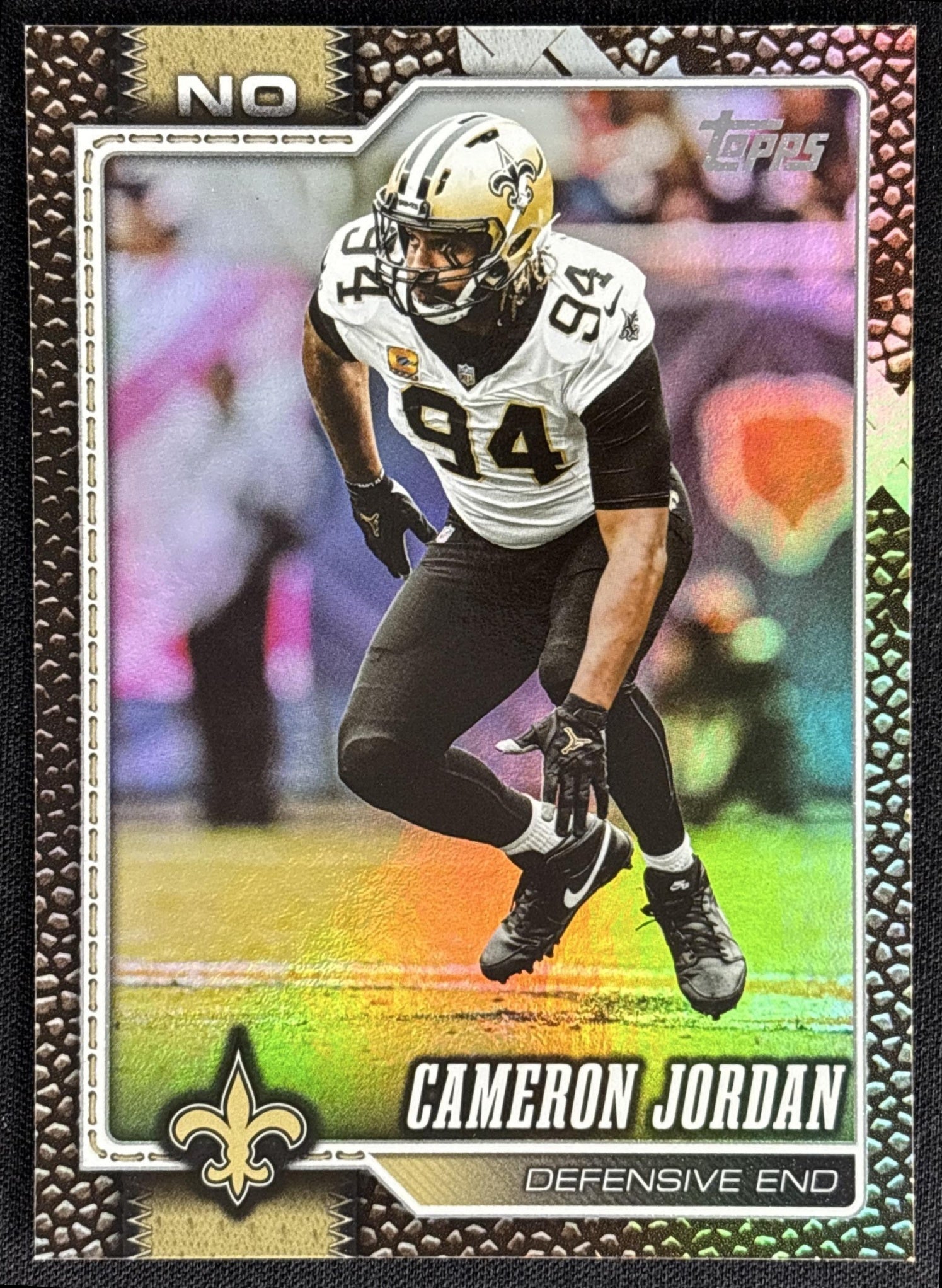 Cameron Jordan 2026 Topps Football Leather Foil Saints