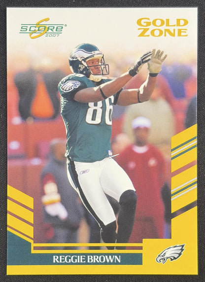 Reggie Brown 2007 Score Gold Zone /600 Eagles