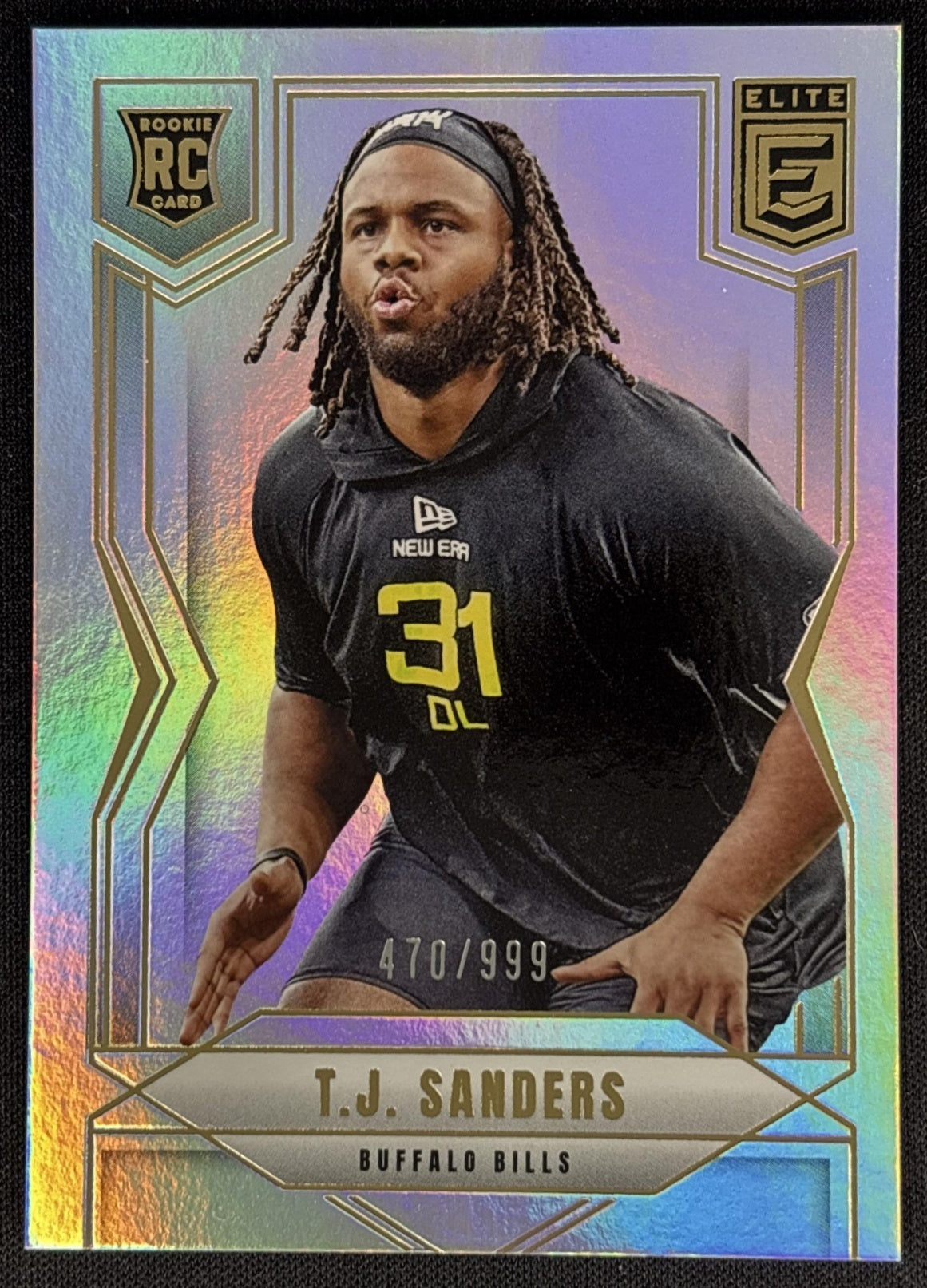 T.J. Sanders 2025 Panini Donruss Elite Rookies /999