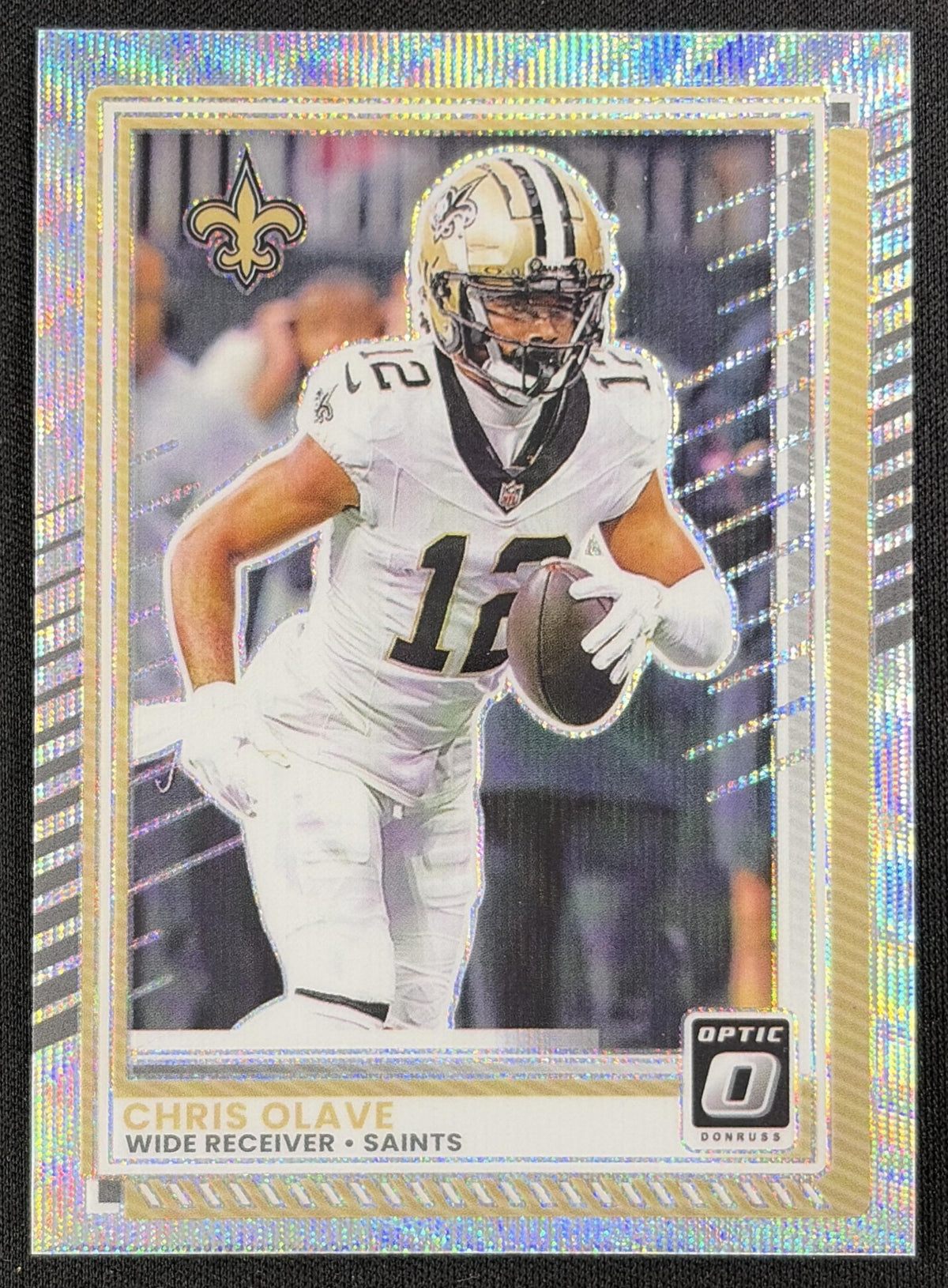 Chris Olave 2025 Panini Donruss Optic Wave Prizm /300 Saints