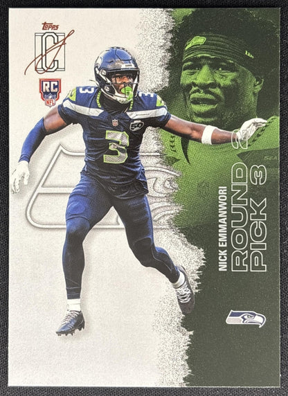 Nick Emmanwori 2025 Topps Signature Class Rookie Seahawks front