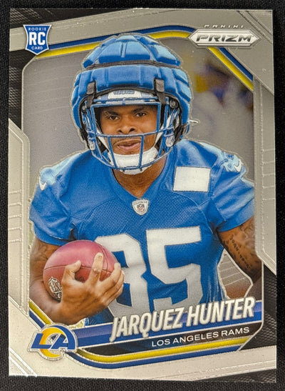 Jarquez Hunter 2025 Prizm Rams Sports Trading Card