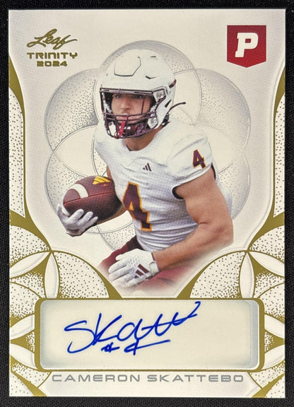 Cam Skattebo 2024 Leaf Auto Giants