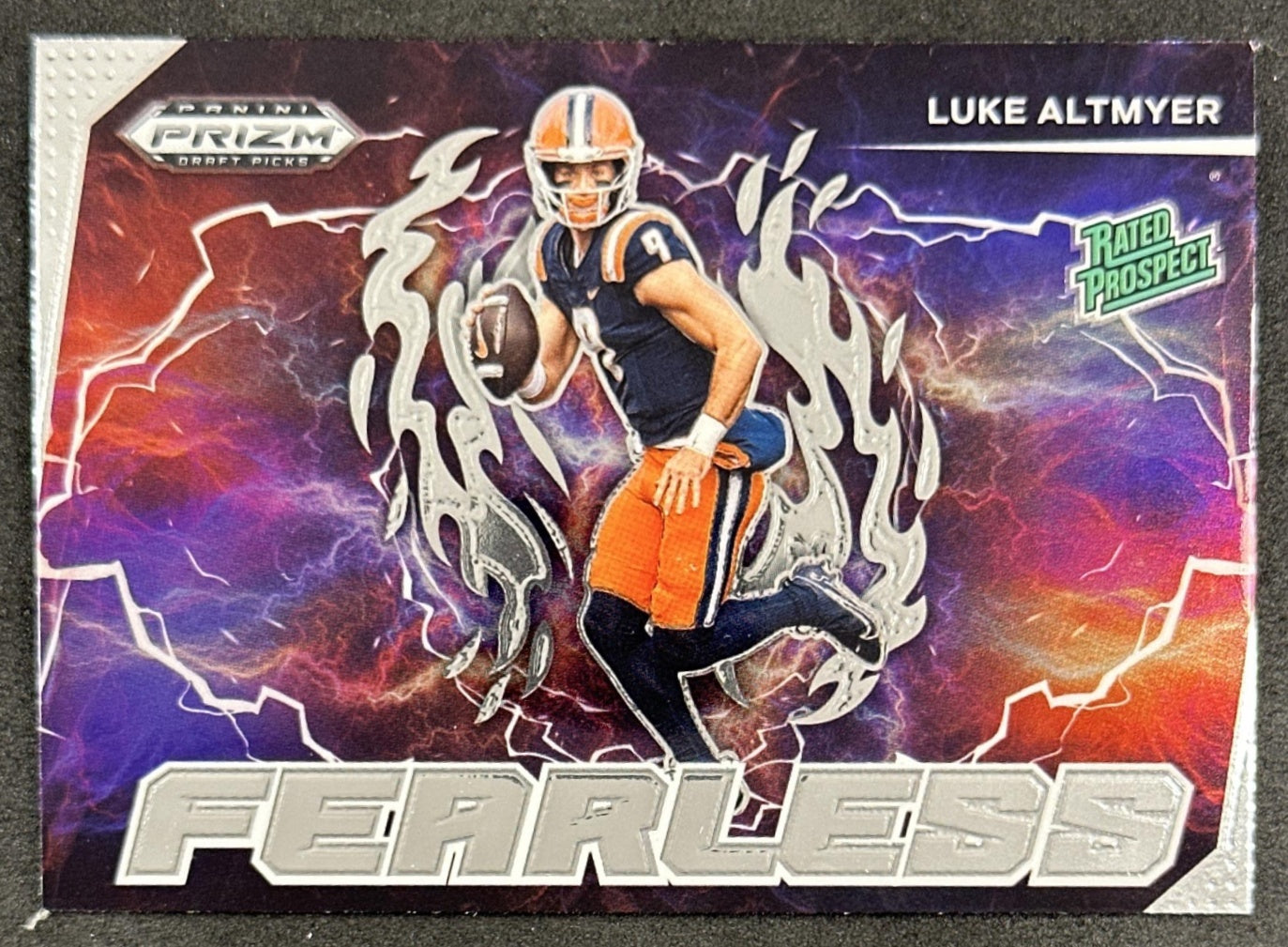 Luke Altmyer 2025 Panini Prizm Draft Picks Fearless Fighting Illini Lions