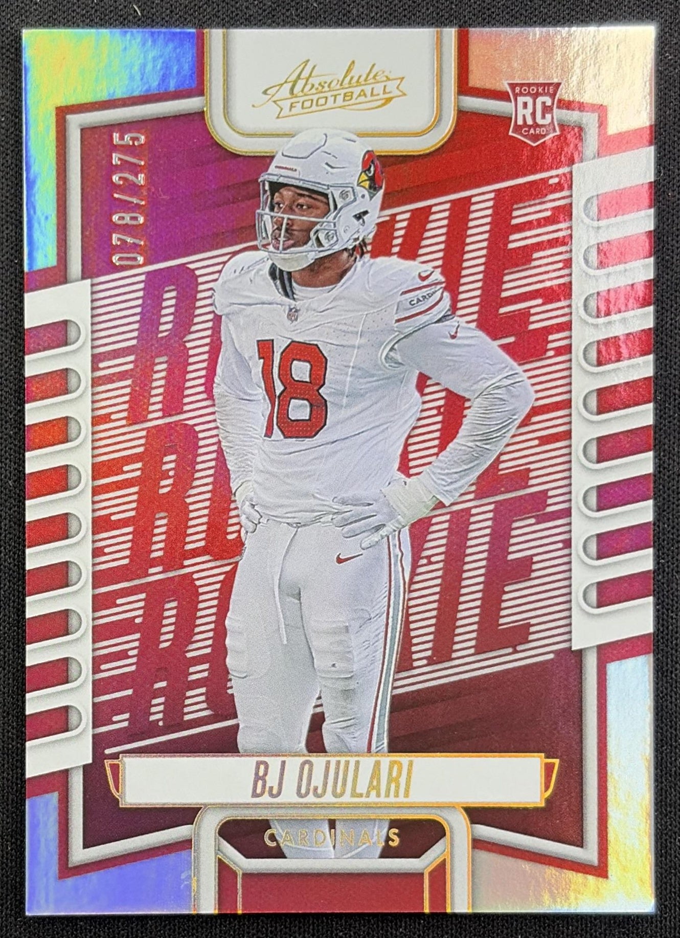 BJ Ojulari 2023 Panini Absolute Silver Spectrum /275 Cardinals front