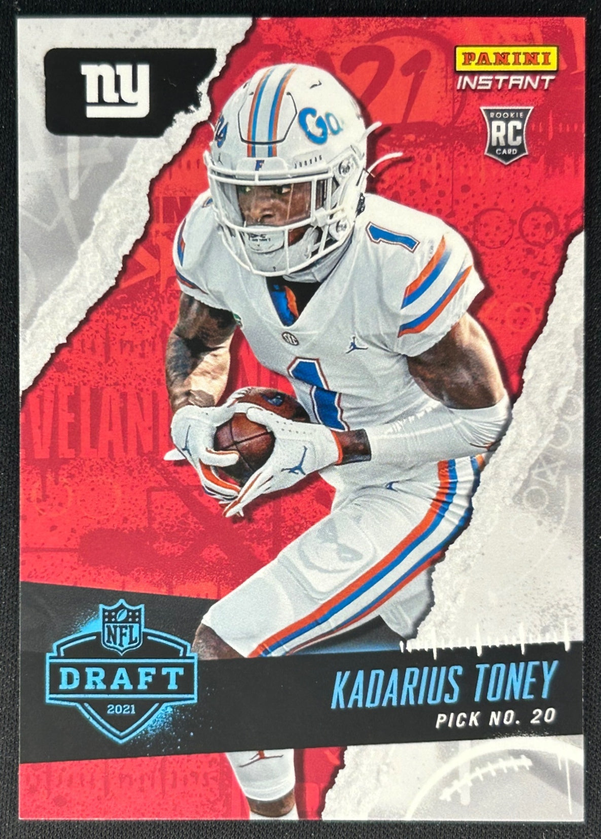 Kadarius Toney 2021 Panini Instant NFL Draft Night Giants Sports Trading Cards