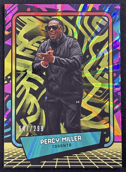 Percy Miller 2026 Panini 90s Pop Culture Yellow /299