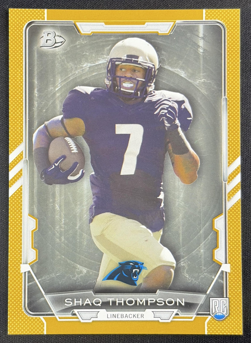 Shaq Thompson 2015 Bowman Rookies Gold /399 Panthers