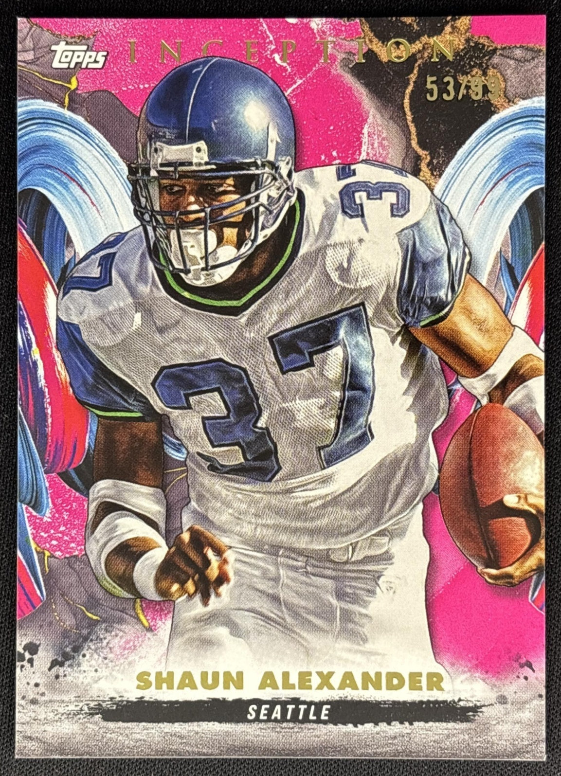 Shaun Alexander 2024 Topps Inception Magenta /99 Seahawks front