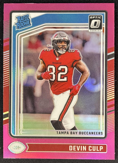 Devin Culp 2024 Panini Donruss Optic Pink Buccaneers