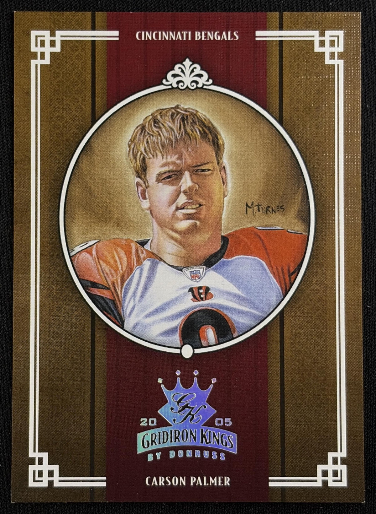 Carson Palmer 2005 Donruss Throwback Threads Gridiron Kings Silver /250 Bengals Cincinnati Bengals Sports Trading Card