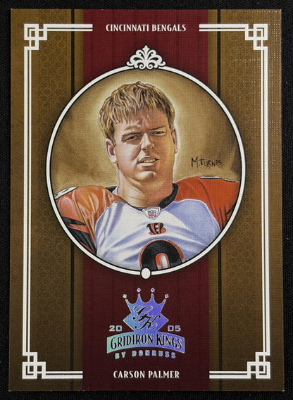 Carson Palmer 2005 Donruss Throwback Threads Gridiron Kings Silver /250 Bengals Cincinnati Bengals Sports Trading Card