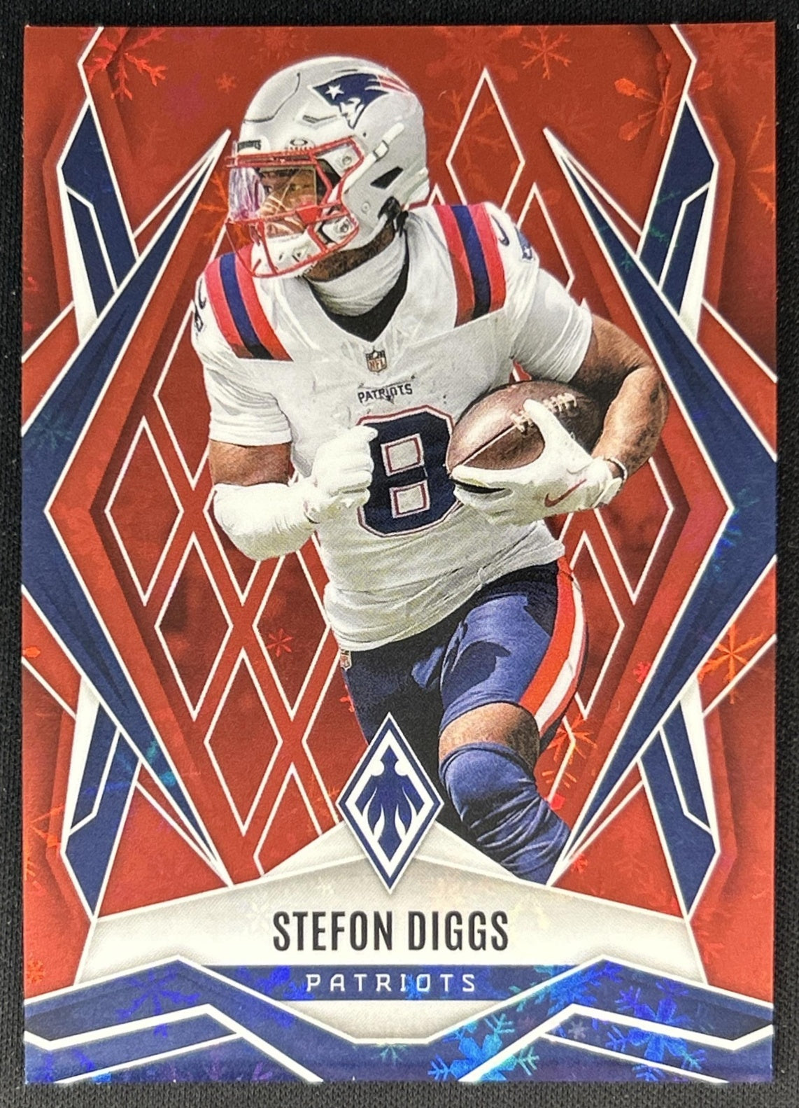 Stefon Diggs 2025 Panini Phoenix Red Winter Prizm /399 Patriots