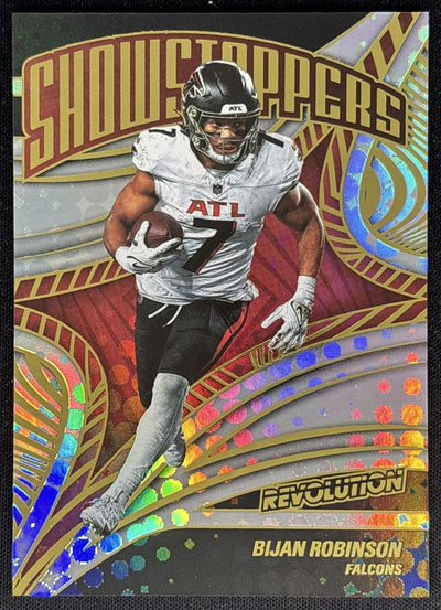 Bijan Robinson 2025 Panini Revolution Showstoppers Falcons Sports Trading Cards