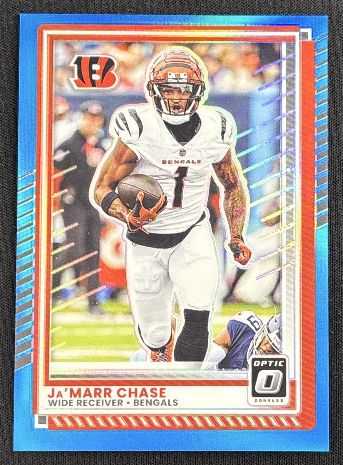 Ja'Marr Chase 2025 Panini Donruss Optic Aqua Prizm /349 Bengals Sports Trading Card