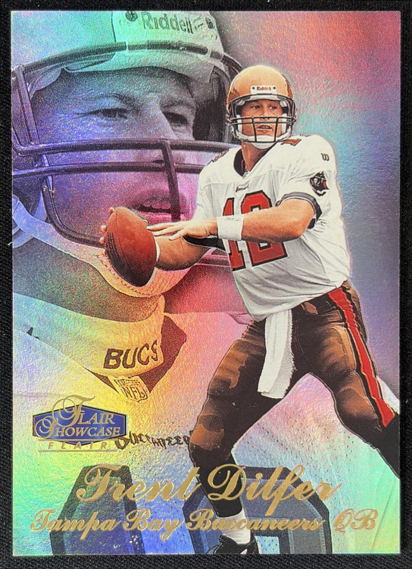 Trent Dilfer 1998 Fleer Flair Showcase Row 3 Buccaneers