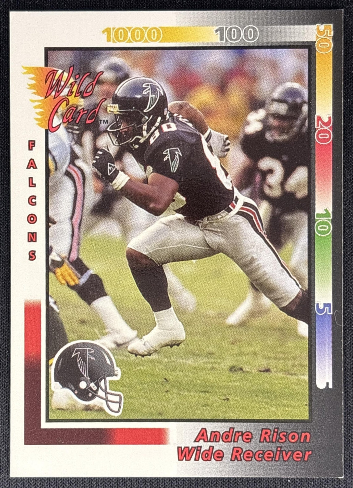Andre Rison 1992 Wild Card Falcons - Front
