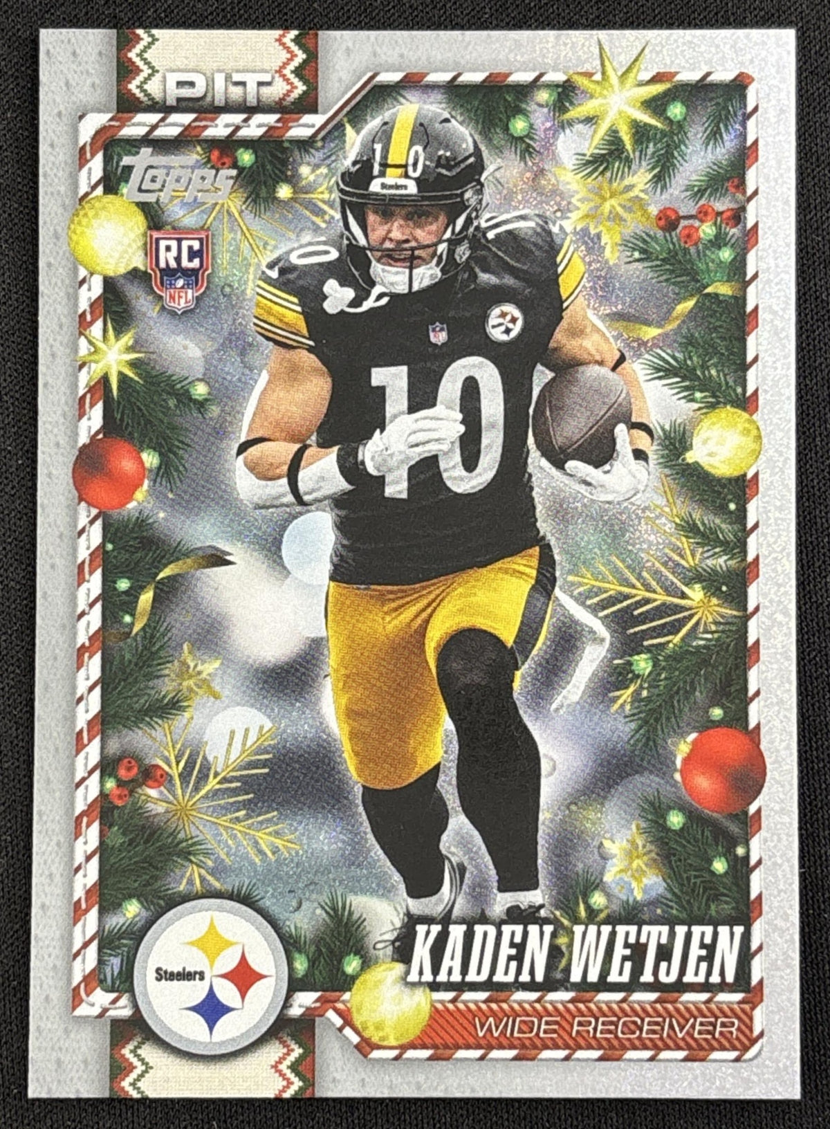Kaden Wetjen 2026 Topps Holiday Glitter Steelers | Pittsburgh Steelers