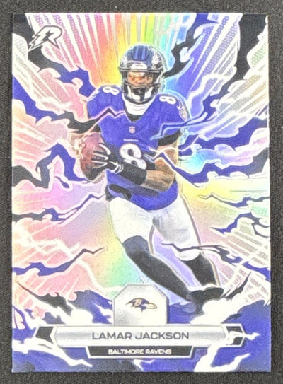 Lamar Jackson 2025 Topps Resurgence Refractor Ravens Sports Trading Card