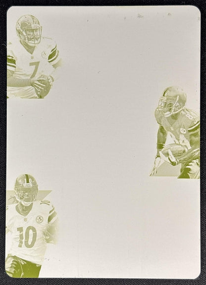 Ben Roethlisberger Antonio Brown Martavis Bryant 2016 Prime Signature Football Printing Plate 1/1 Steelers Non-Sports Trading Cards