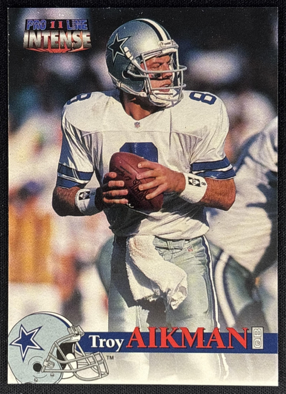 Troy Aikman 1996 Pro Line Intense Cowboys Sports Trading Cards