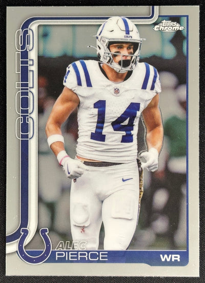 Alec Pierce 2025 Topps Chrome Colts Sports Trading Cards