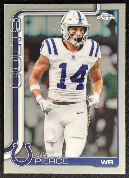 Alec Pierce 2025 Topps Chrome Colts Sports Trading Cards