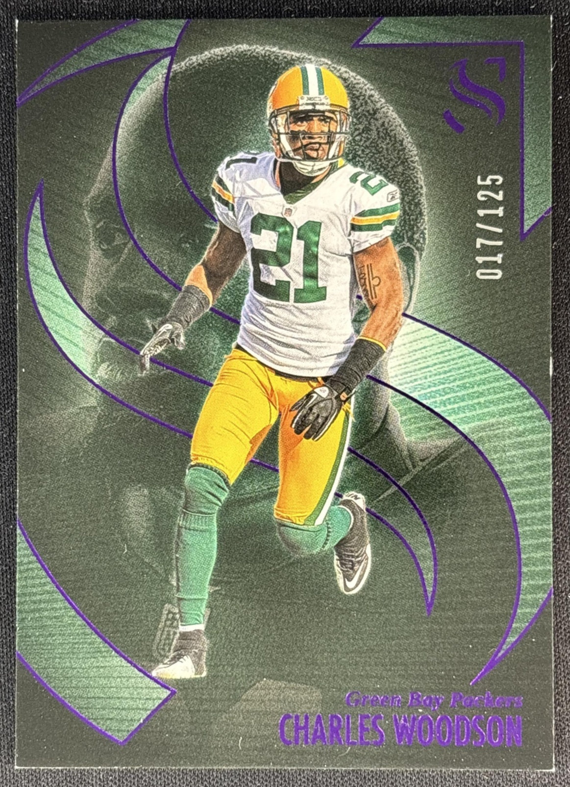 Charles Woodson 2025 Panini Silhouette Purple /125 Packers Sports Trading Card