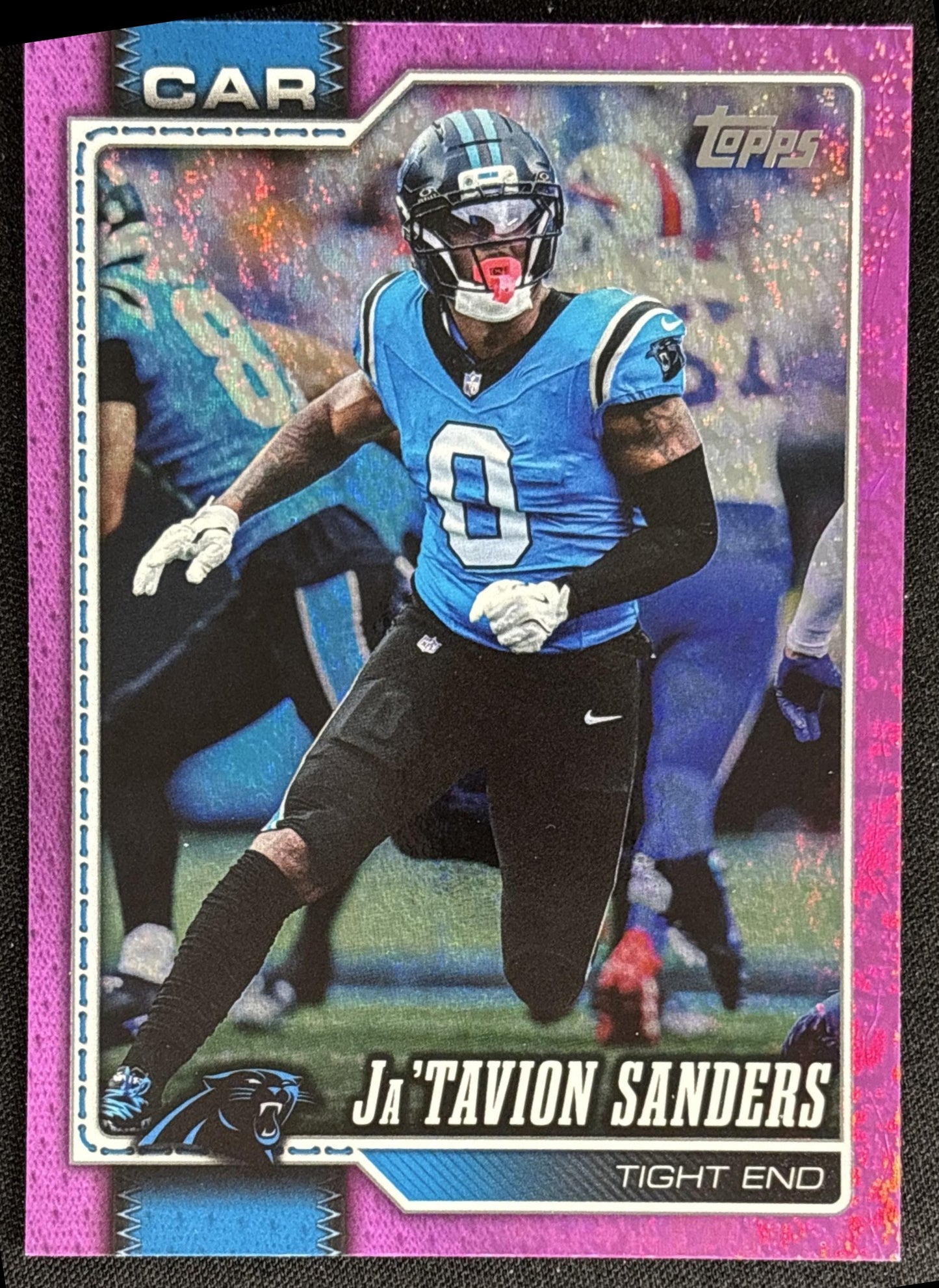 Ja'Tavion Sanders 2026 Topps Pink Holo Foil Panthers
