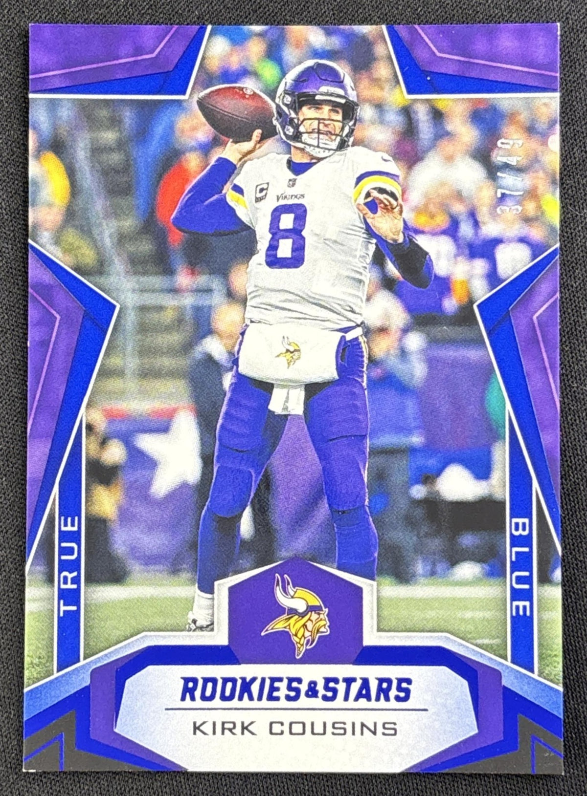 Kirk Cousins 2019 Panini Rookies & Stars True Blue /49 Vikings