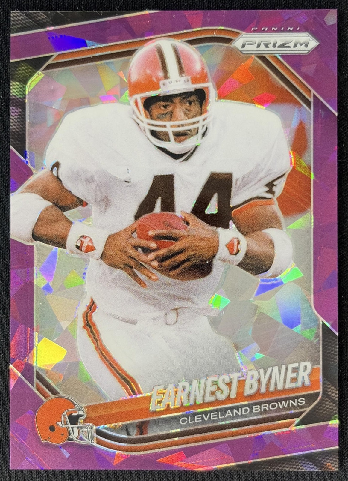 Earnest Byner 2025 Panini Prizm Purple Ice /225 Browns front