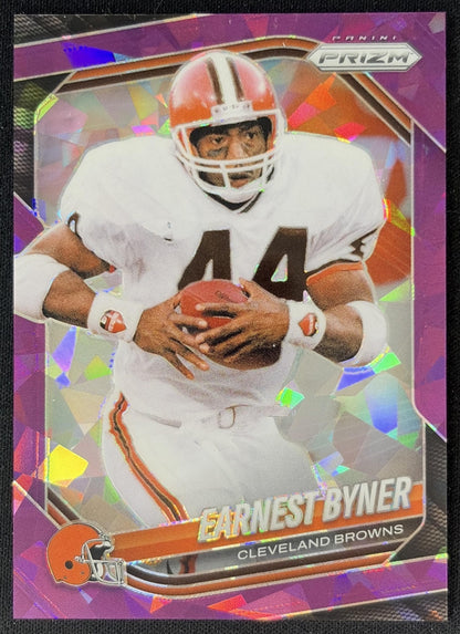 Earnest Byner 2025 Panini Prizm Purple Ice /225 Browns front