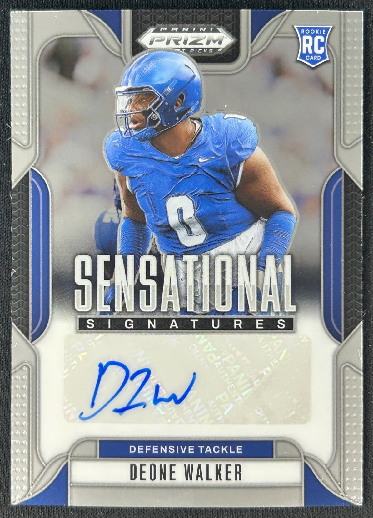 Deone Walker 2025 Prizm Draft Picks Sensational Signatures Wildcats - Front