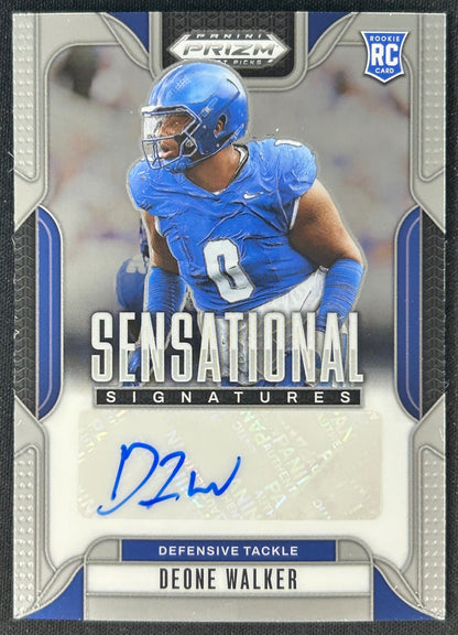 Deone Walker 2025 Prizm Draft Picks Sensational Signatures Wildcats - Front