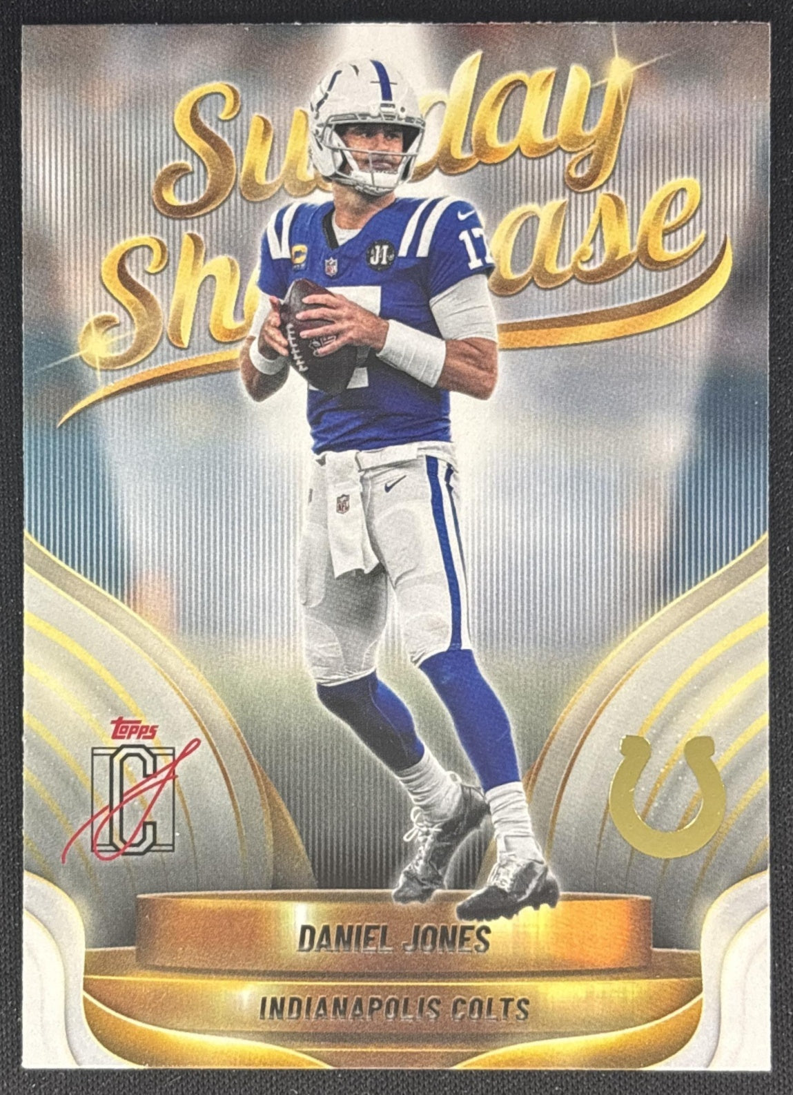 Daniel Jones 2025 Topps Signature Class Sunday Showcase Colts front