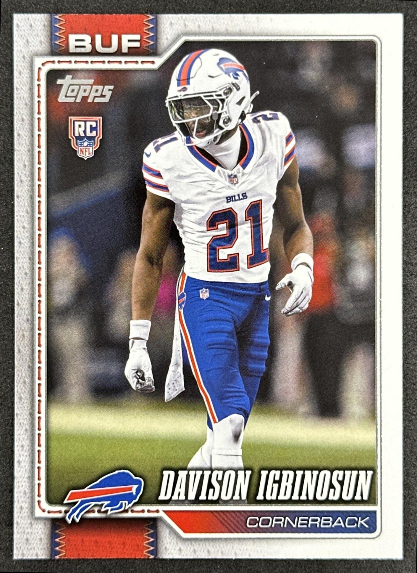 Davison Igbinosun 2026 Topps Flagship Rookie Bills Sports Trading Card