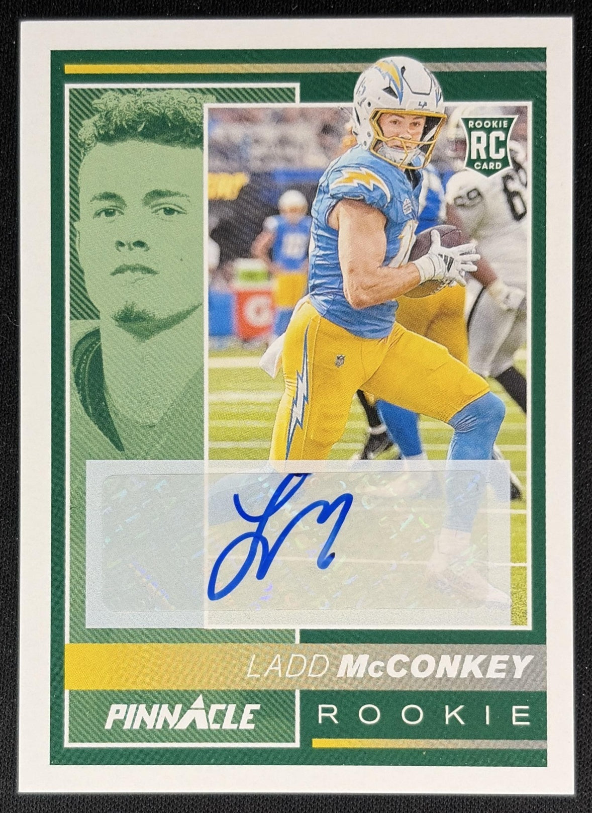 Ladd McConkey 2024 Panini Encore Rookie Auto /199 Chargers Sports Trading Cards